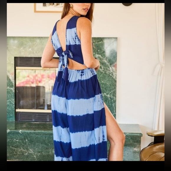 NWT Lulu’s On The Groove Tie Dye Jumpsuit - Picture 1 of 5